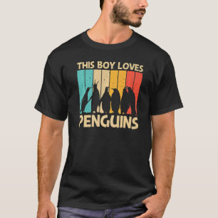 Pinguin für Jungen Kinder Pinguine Bird Animal Ret T-Shirt