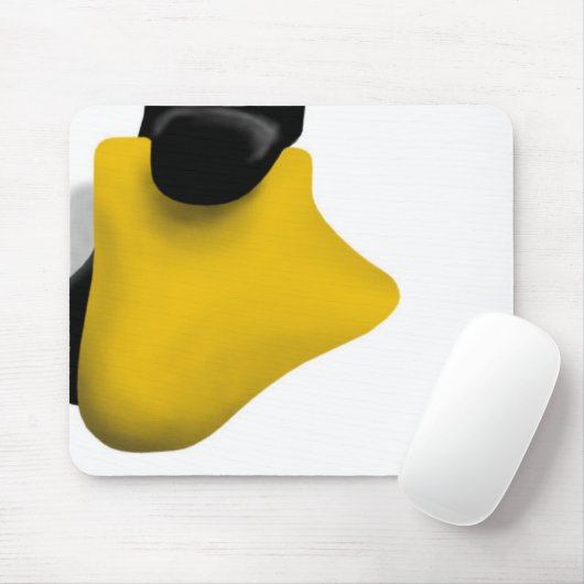 PINGUIN-FUSS-BEIN LINUXS TUX MOUSEPAD (Mit Mouse)