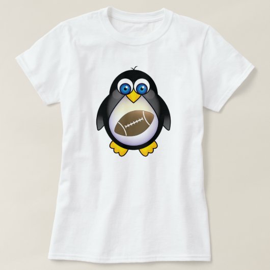 Pinguin-Fußball T-Shirt (Design vorne)