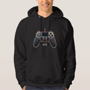 Pinguin-Gamer-Maskottchen mit totem Gesichtsausdru Hoodie