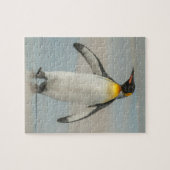 Pinguin geht am Strand Puzzle (Horizontal)