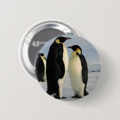 Pinguin-gekackte-von-äußerraum Button (Vorne & Hinten)