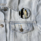 Pinguin-gekackte-von-äußerraum Button (Beispiel)