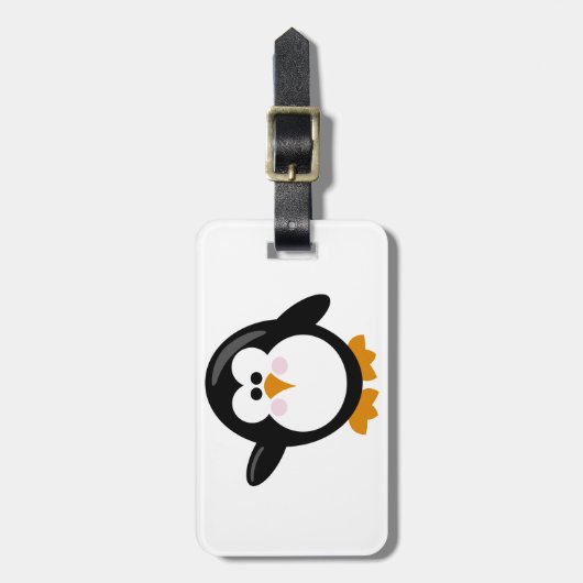 Pinguin Gepäckanhänger (Vorderseite vertikal)