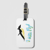 Pinguin Gepäckanhänger (Vorderseite Vertikal)