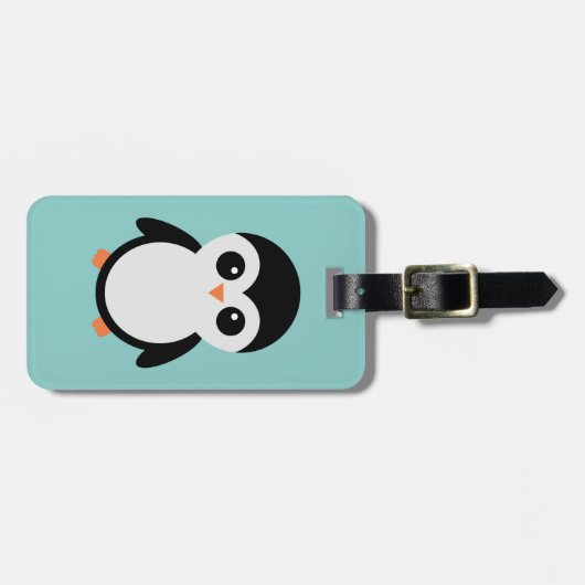 Pinguin-Gepäckanhänger Gepäckanhänger (Vorderseite horizontal)