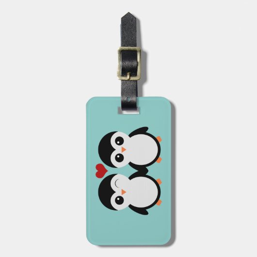 Pinguin-Gepäckanhänger Gepäckanhänger (Vorderseite vertikal)