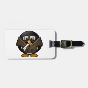 Pinguin-Geschenk-Pilot Gepäckanhänger
