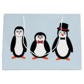 Pinguin-Geschenk-Tasche Große Geschenktüte (Vorderseite)