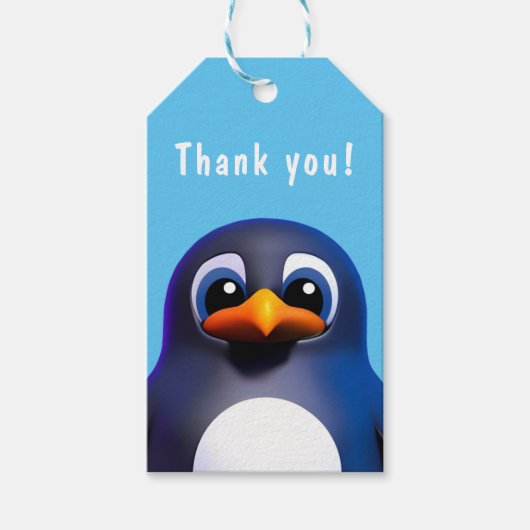 Pinguin Geschenkanhänger (Vorderseite)