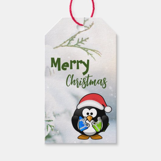 Pinguin Geschenkanhänger (Vorderseite)