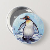 Pinguin-Geschenke und -Accessoires Button (Vorne & Hinten)