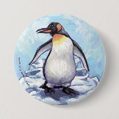 Pinguin-Geschenke und -Accessoires Button (Vorderseite)