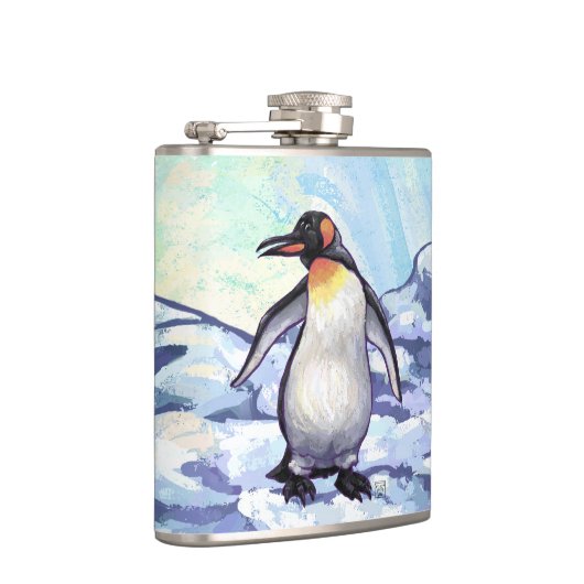 Pinguin-Geschenke und -Accessoires Flachmann (Rechts)