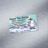 Pinguin-Geschenke und -Accessoires Magnetische Visitenkarte (Beispiel)