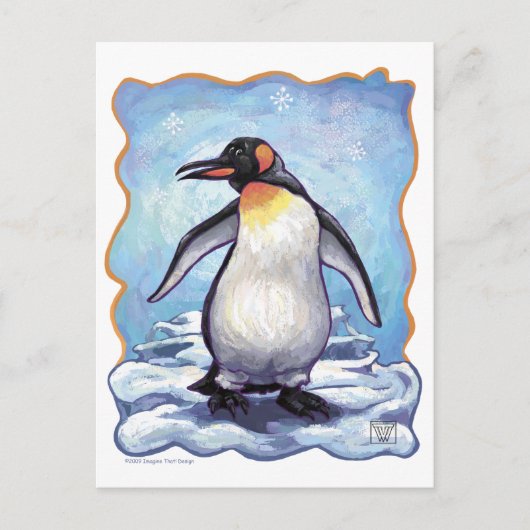 Pinguin-Geschenke und -Accessoires Postkarte (Vorderseite)