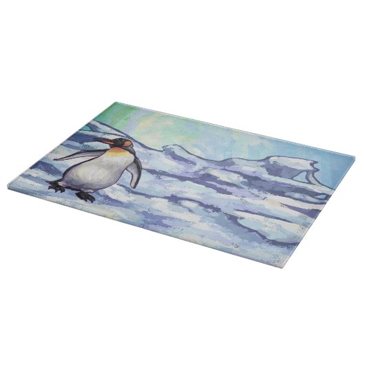 Pinguin-Geschenke und -Accessoires Schneidebrett (Ecke)