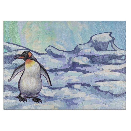 Pinguin-Geschenke und -Accessoires Schneidebrett (Vorderseite)