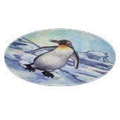 Pinguin-Geschenke und -Accessoires Schneidebrett (Ecke)