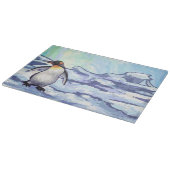 Pinguin-Geschenke und -Accessoires Schneidebrett (Ecke)