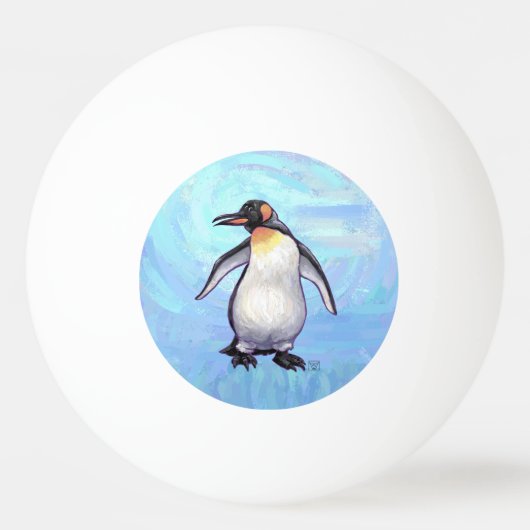Pinguin-Geschenke und -Accessoires Tischtennisball (Rückseite)