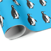 Pinguin Geschenkpapier (Rolleneckpunkt)