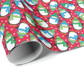 Pinguin Geschenkpapier (Rolleneckpunkt)