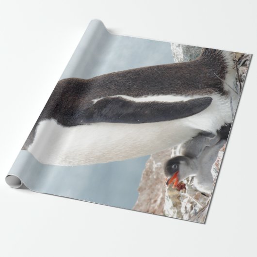 Pinguin Geschenkpapier (Ungerollt)