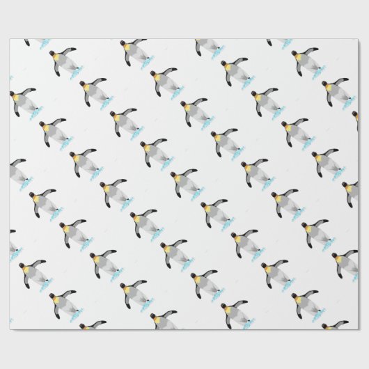 Pinguin Geschenkpapier (Flach)