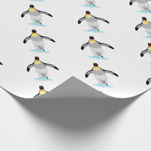 Pinguin Geschenkpapier (Ecke)