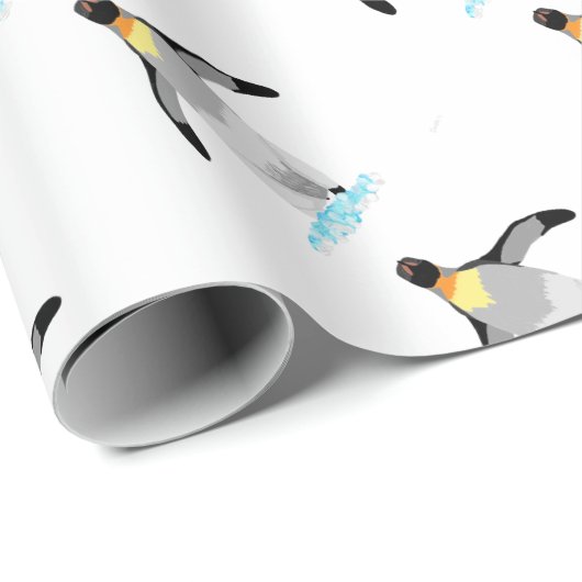 Pinguin Geschenkpapier (Rolleneckpunkt)