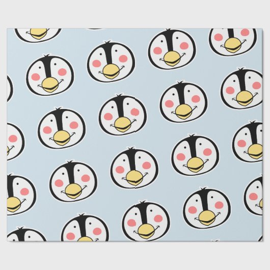 Pinguin Geschenkpapier (Saum)
