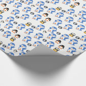 Pinguin Geschenkpapier (Ecke)