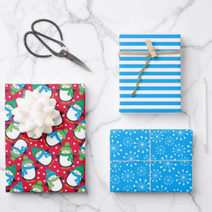 Pinguin Geschenkpapier Set