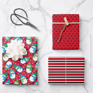 Pinguin Geschenkpapier Set