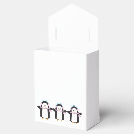Pinguin Geschenkschachtel (Geöffnet)