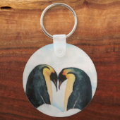 Pinguin-Gesicht Schlüsselanhänger (Vorderseite)