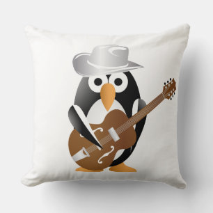 Pinguin-Gitarrist Kissen