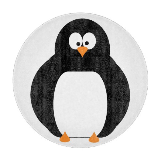 Pinguin Glass Cutting Board Schneidebrett (Vorderseite)