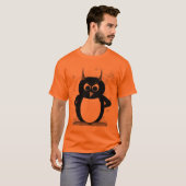 Pinguin Gray Grungy Zerstörter T - Shirt (Vorne ganz)