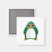 Pinguin Green Magnet (Vorderseite/Rückseite)