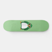 Pinguin Green Skateboard (Horizontal)