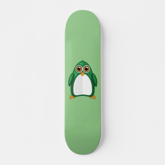 Pinguin Green Skateboard (Vorne)