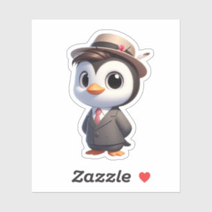 Pinguin, Großbospenguin Aufkleber