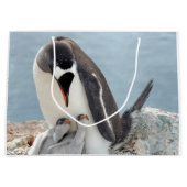 Pinguin Große Geschenktüte (Vorderseite)