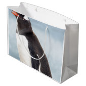 Pinguin Große Geschenktüte (Rückseite Schrägansicht)