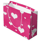 Pinguin Große Geschenktüte (Rückseite Schrägansicht)