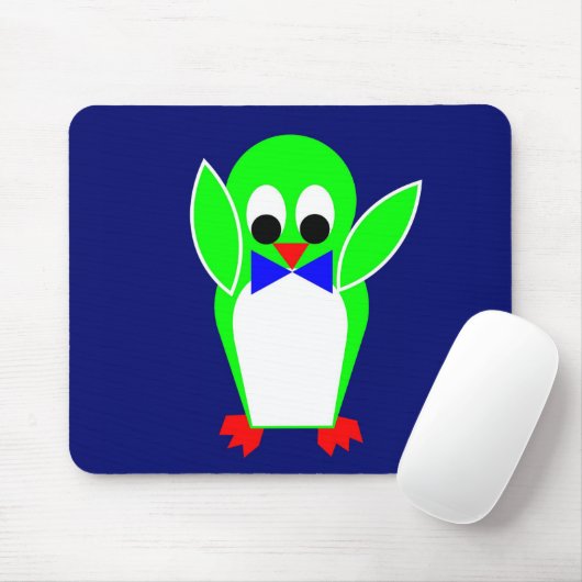 Pinguin - grün mousepad (Mit Mouse)