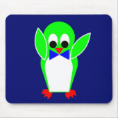 Pinguin - grün mousepad (Vorne)