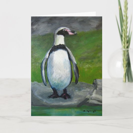 Pinguin Grußkarte Karte (Vorderseite)